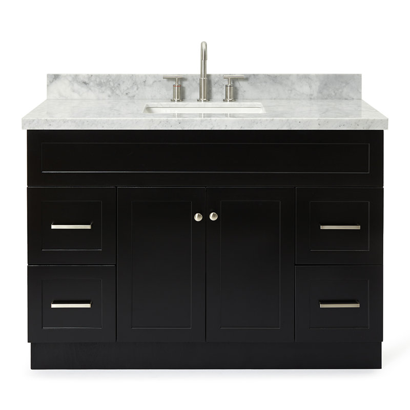 Ensemble de meuble-lavabo simple 49 po Hamlet, Noir