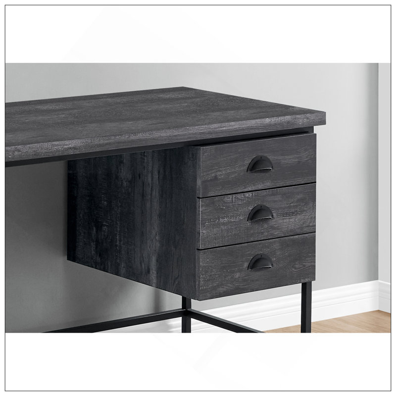Bureau d'ordinateur polyvalent avec plusieurs options de rangement et design moderne