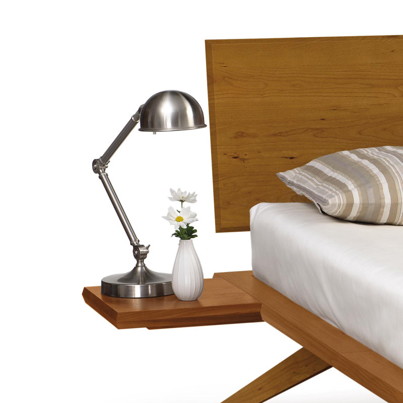 Astrid Platform 2 Piece Bedroom Set, Queen, Natural Cherry