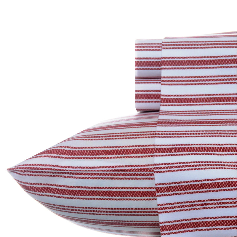Ensemble de draps en percale de coton 200 fils Bradford, Ensemble de draps pour très grand lit avec 2 taie