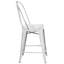 Commercial Grade Distressed Metal Indoor-Outdoor Counter Height Stool with Back-1728823596-1728823598