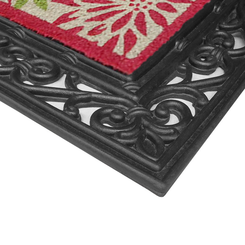 Tapis de plateau et 2 insertions interchangeables 36 po x 24 po tapis pour porte d’extérieur Colliers
