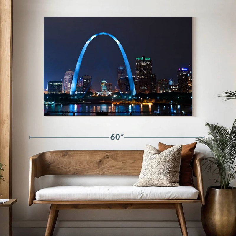 Hannes St. Louis Nightscape, 34" H x 51" W