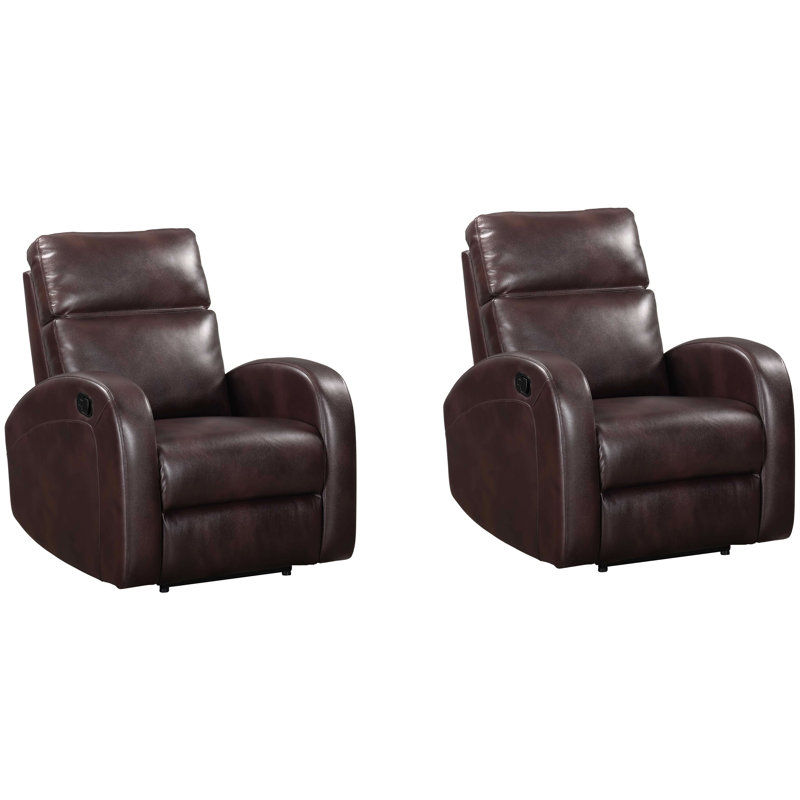 Jarrell Manual Recliner Two Pack, Pebble Brown