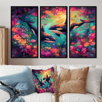 Alyshea - Whale Animal Wall Art Print Set