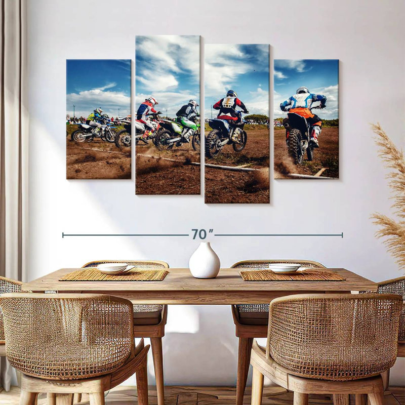 Motorcycles Sireci, 42'' H x 68'' W