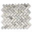 Statuary White Marble 12 in. x 11 in. Marble Tile