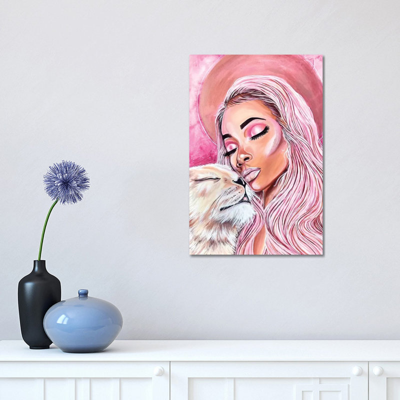Wild Woman - Painting on Canvas, 45.72cm H x 30.48cm W x 1.91cm D, Wrapped Canvas