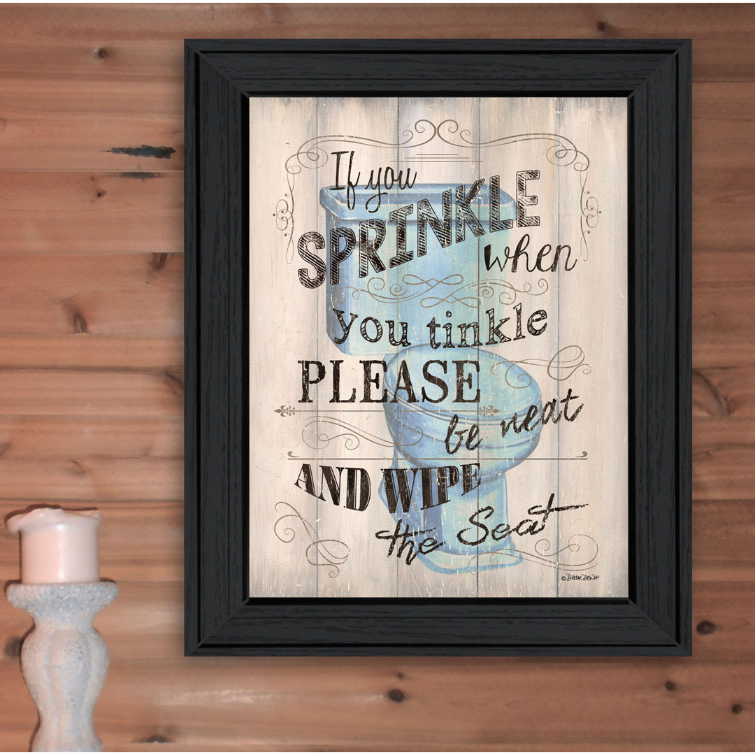 Bathroom Humor Framed Wall Art for Living Room, Home Wall Décor Framed Print by Debbie DeWitt Ophelia & Co. 