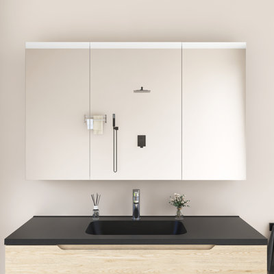 Rectangular Medicine Cabinet With Mirror