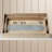 Wood Decor Brown Tray with Metal Stripe Set