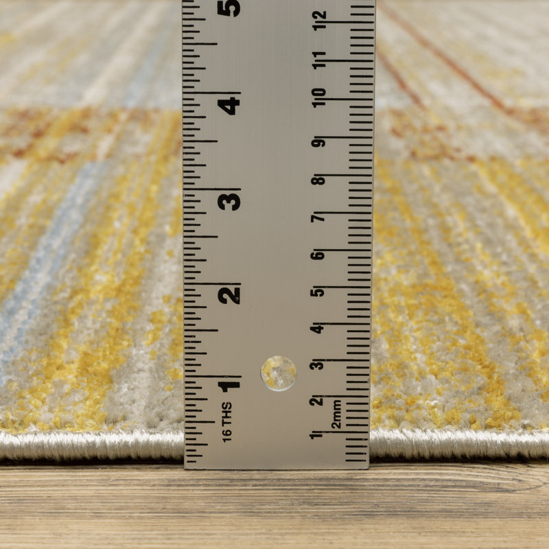 Geometric Indoor Rug, Rectangle 5'3" x 7'6"