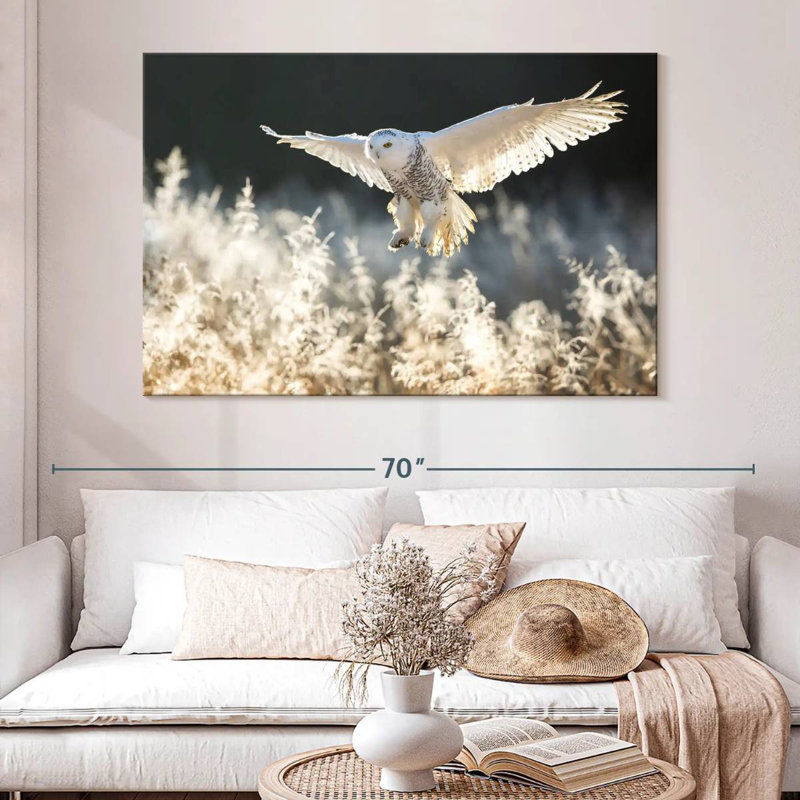 Snowy Owl Hunt, 34" H x 51" W
