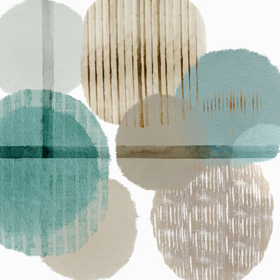 Teal Harmony I - Wrapped Canvas Print