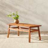 Harbison Rectangular Acacia Outdoor Coffee Table