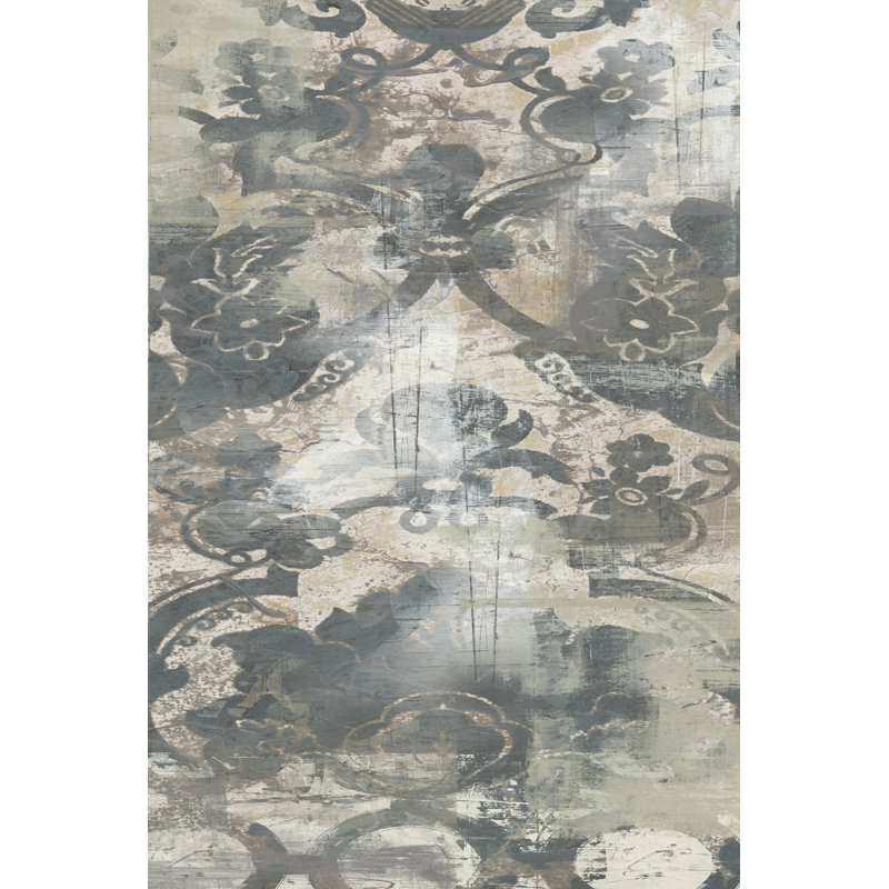 Weathered Damask Panel IV by June Erica Vess - Wrapped Canvas Print, 46cm H x 30cm W
