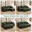 Canapé-lit modulaire Brunella Corduroy-592591231