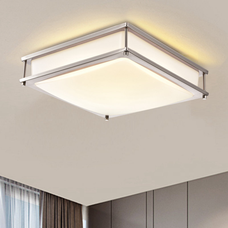 Plafonnier encastré 1 lumière DEL Blatch, H 3,75 po x l 12 po x P 12 po