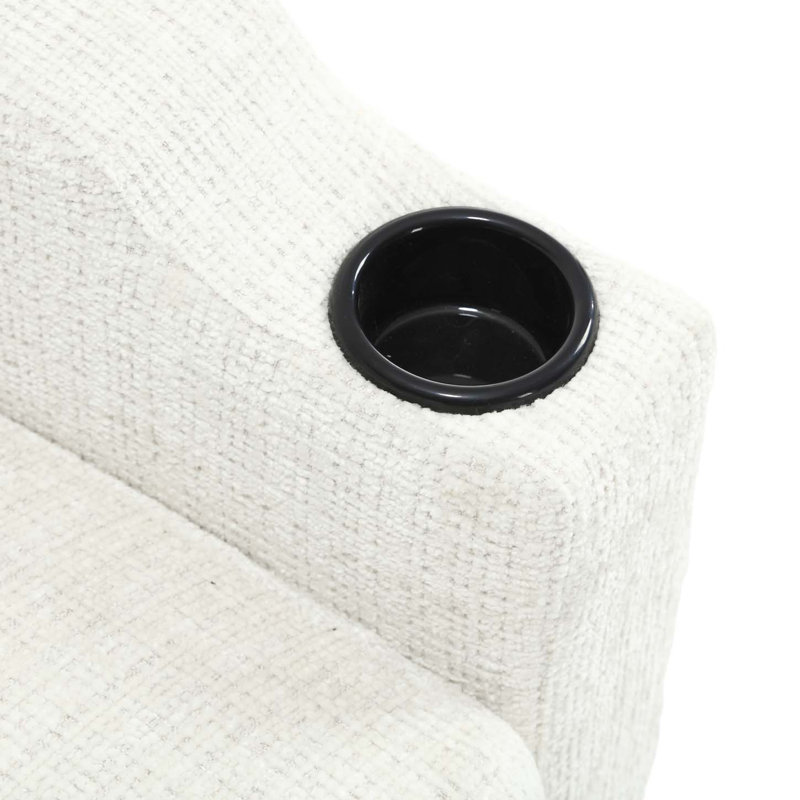 Adylynn Upholstered L-Shaped Sectional, Beige Chenille