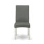 L'ensemble 3 pièces de table et chaises de cuisine contient une table de salle à manger ronde avec Dropleaf et 2 chaises de salle à manger Parsons en tissu gris, lin blanc-1228721726-1228721665-1287740566