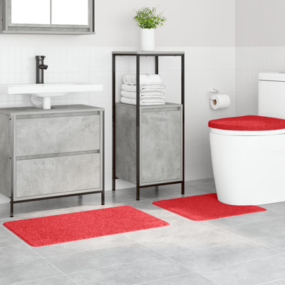 Polyester Medium Non-Slip Bath Mats Rectangular Modern