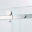 Semi-Frame Single Sliding Shower Door,Stainless Steel ,Thick Tempered Clear Glass-112539523