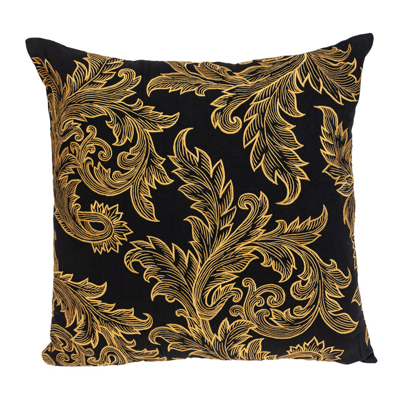 Parkland Collection Mertha Black Throw Pillow