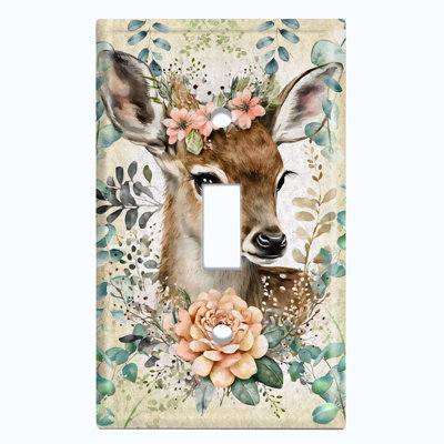 Animals 1 - Gang Toggle Light Switch Standard Wall Plate