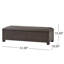 Banc de rangement avec repose-pieds Santiago