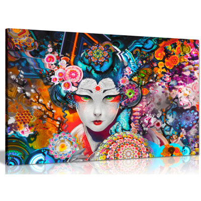 Psychedelic Trippy - Wrapped Canvas Print