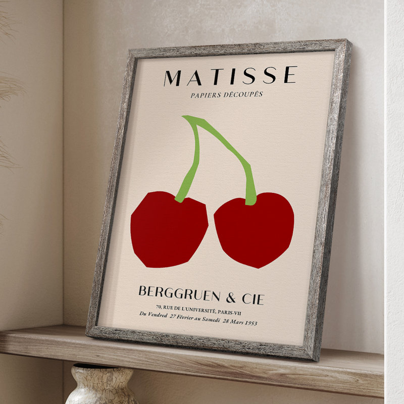 Matisse CLI Framed Print Framed Print - Solid Wood, 21" H x 17" W