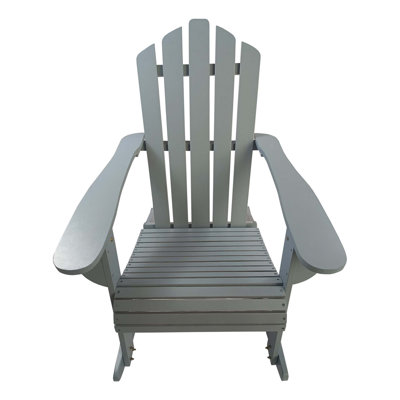 Chaise berçante inclinable en bois Adirondack, confortable et durable pour la détente sur les porches et les patios
