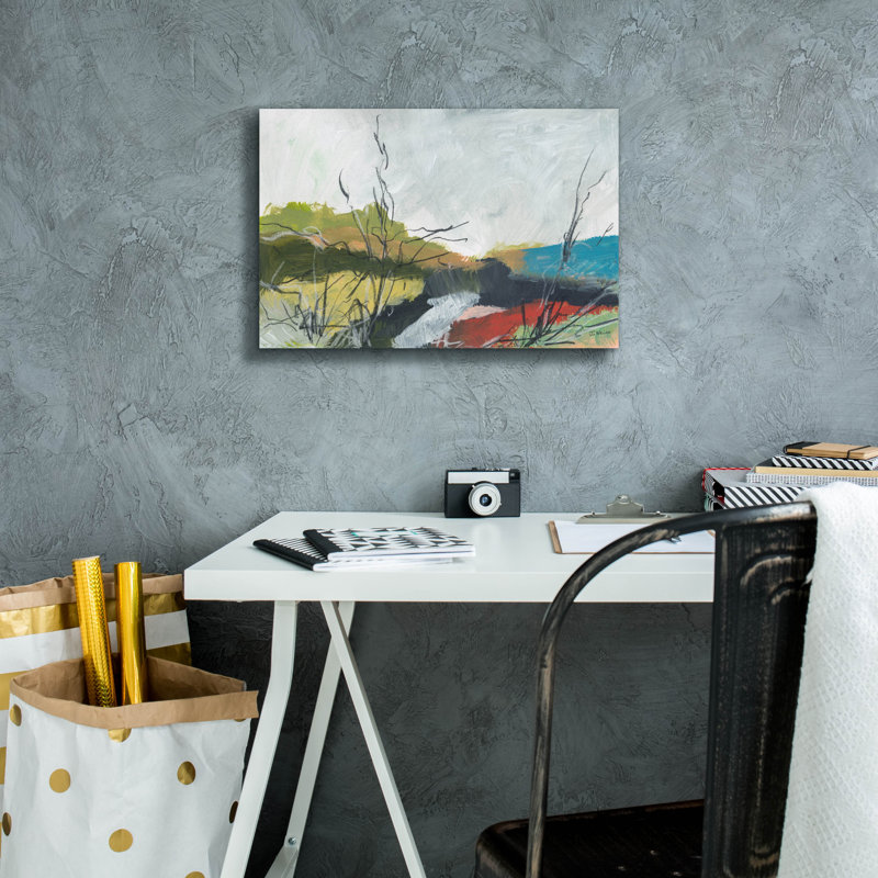«To The Sea No. 2» par Jan Weiss, art mural sur toile, H 12 po x l 18 po x P 0,75 po