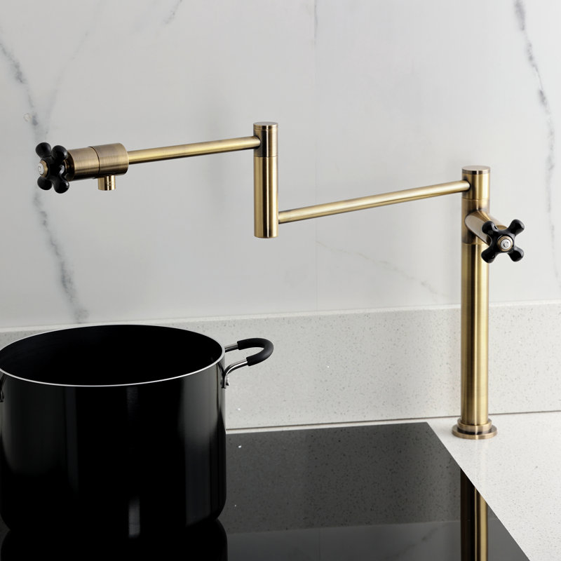 Robinet remplisseur Kingston, Laiton antique