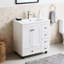 Ensemble de meuble-lavabo simple 30 po avec plateau en céramique-1995788949