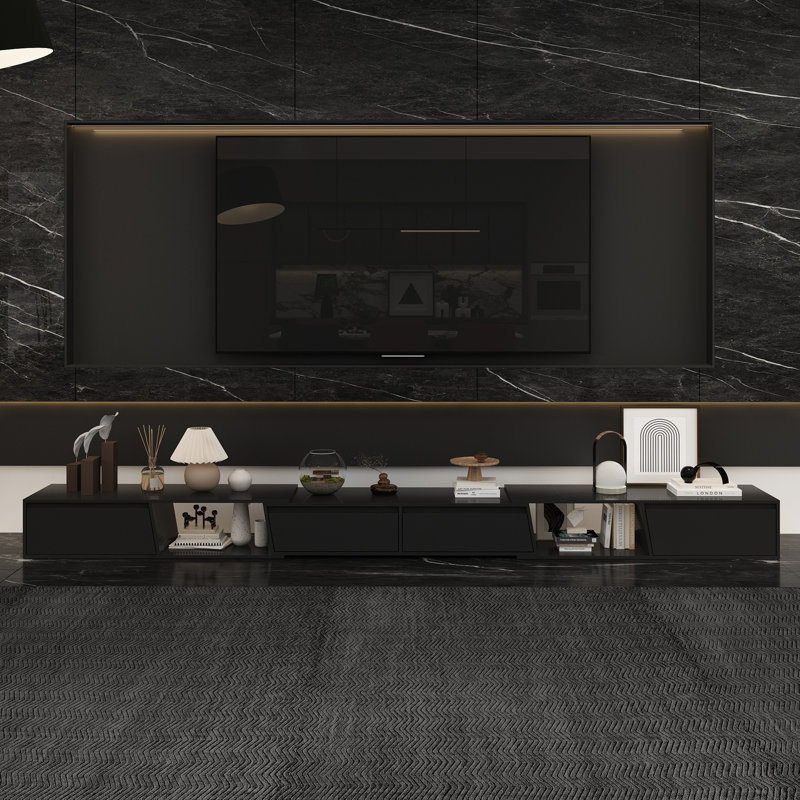 Jiya TV Stand for TVs up to 88", Black