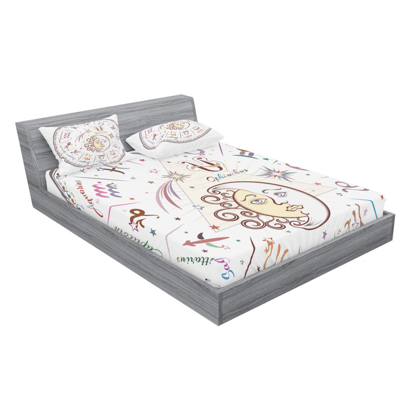 Microfiber Sheet Set, Queen Sheet Set with Fitted Sheet