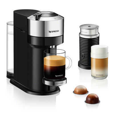 Nespresso by De'Longhi Vertuo Next Premium Coffee and Espresso Maker in Chrome