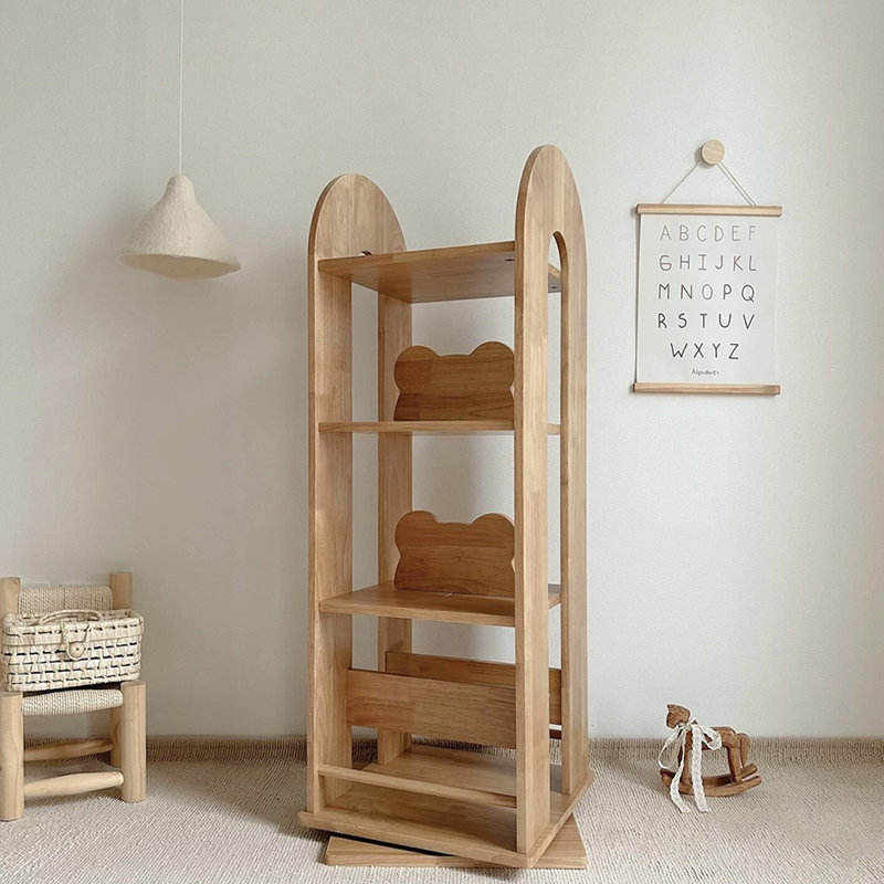 Burlywood Modern Solid wood Standard Bookcase