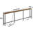 94.5" Behind Couch Table with 2 Fast Charging Stations, 7.1" Narrow Skinny Sofa Table with 4 Power Outlets