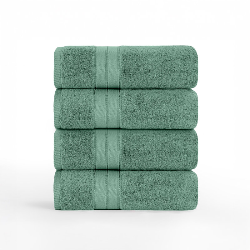 Modern Threads 4-Pack SpunLoft™ Bath Sheet Set, Eucalyptus