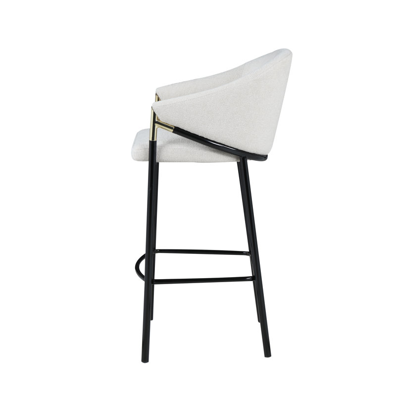 Farlow Upholstered Counter Stool Set of 2 - Metal Frame