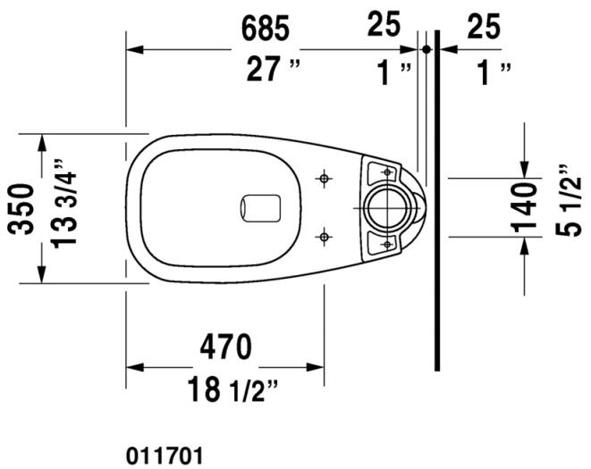 D-Code 1.28 GPF Toilet Bowl