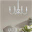 Lustre traditionnel en métal 8 têtes