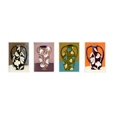 Vases 4-Piece Print Set by Marco Marella