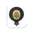 Decorative Round Wall Candle Holder for Home Decor Accent - Modern Pillar or Votive Candle Stand Wall Sconces for Entryway or Hallway - Black & Gold-662696255
