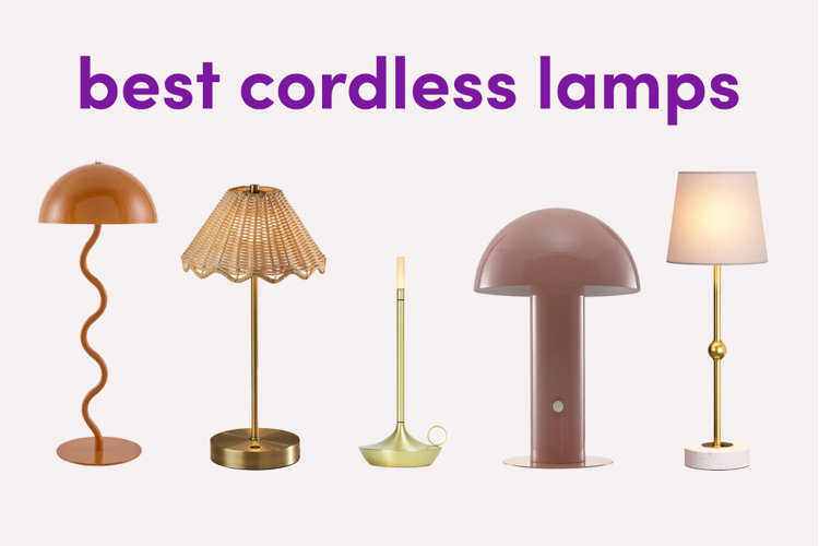 collage of the best cordless lamps