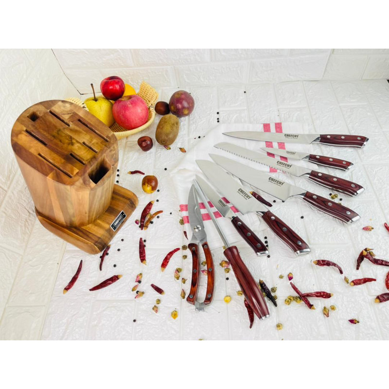 EcoFurn 11 Piece Stainless Steel Knife Block Set