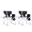 Hoyd Fabric Padded Camping / Beach Folding Chair Folding Chair Set-1722685584