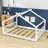 Esenler Wooden House Platform Bed with Headboard-378276639-385241271